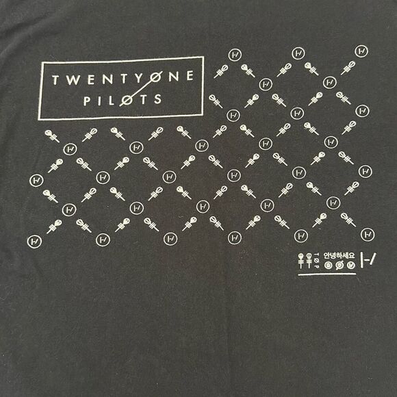Twenty One Pilots Band T-Shirt Black Unisex M - Picture 2 of 5